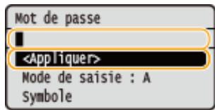CANON LBP251 - Saisissez le mot de passe, sélectionnez, puis appuyez sur OK. - 1