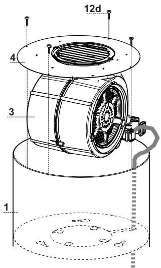 FABER Bios EG6 X F32  -  110.0255.502 - Fitting the Motor-Plug-Hood Canopy Unit - 3