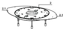 FABER ZOOM PLUS - FIXATION RALLONGE PLAQUE (MODELE NEST) - 2