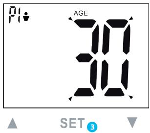 MEDISANA BS 444 - B) Setting the personal data in the scales - 4