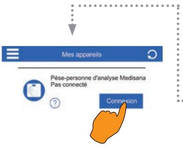 MEDISANA BS 444 - Démarrer l'application. - 2