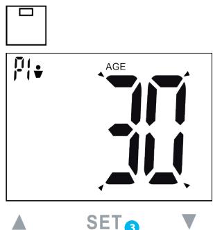MEDISANA BS 444 - B) Instellen van de persoonlijke gegevens op de weegschaal - 2