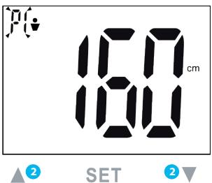 MEDISANA BS 444 - B) Setting the personal data in the scales - 2