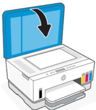 HP SMART TANK PLUS 7005 - Positionnement d'un original sur la vitre du scanner - 3