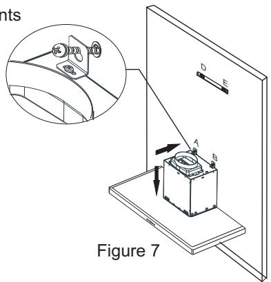 SILVERLINE 3170 EC.9 - Fixation de la hotte sur le mur - 1