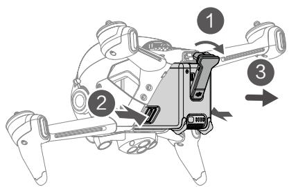DJI FPV - Installation/retrait de la batterie - 2