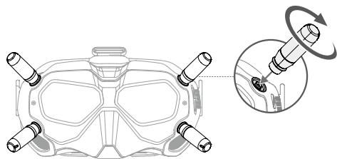 DJI FPV - Préparation du casque - 1