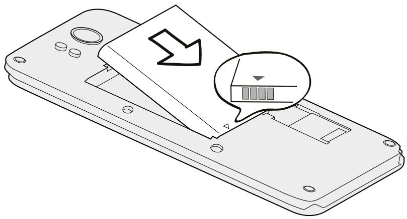 HTC TITAN - Installer la batterie - 2