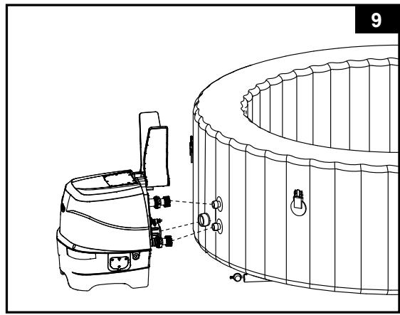 INTEX PURESPA SAHARA - Installer l'unité de contrôle du spa - 1