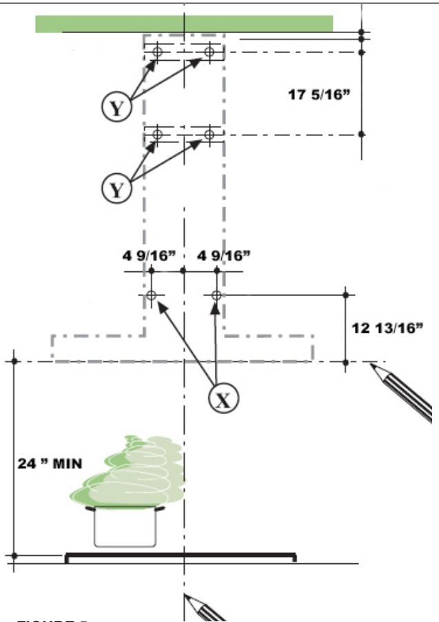 FABER GEMMA - NOTE: if installing the hood ductless, do not install the (top) upper chimney bracket until after installing the ductless kit - 1