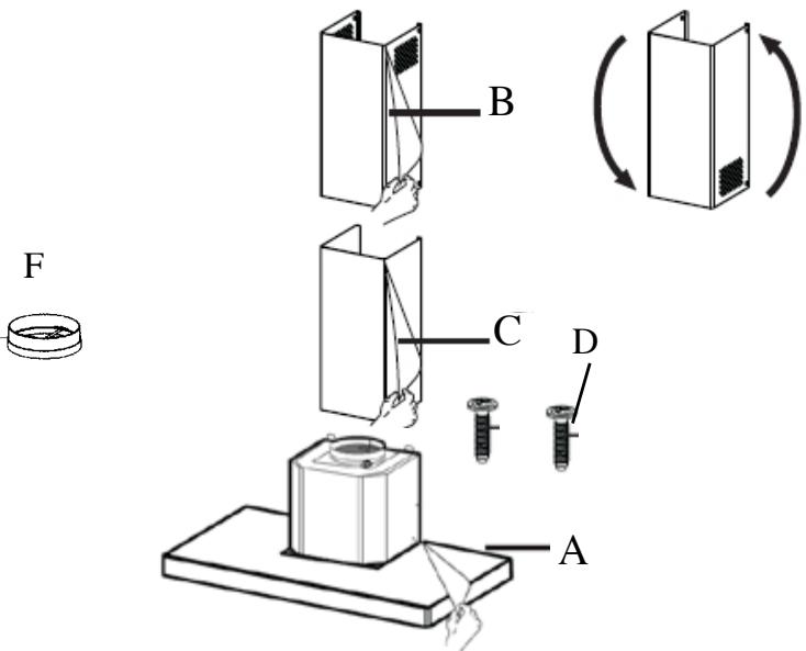 FABER GEMMA - ASSEMBLAGE DE LA HOTTE - 2