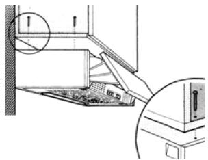 FABER 2156 LG/X A60 - BEVESTIGING AAN DE KEUKENMEUBEL - 1