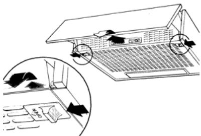 FABER 2156 LG/X A60 - INSTRUCTIONS ON OPENING THE SUCTION GRILL - 1