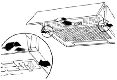 FABER 2156 LG/X A60 - INSTRUÇÕES PARA ABRIR A GRELHA DE ASPIRAÇÃO - 1