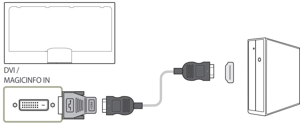 SAMSUNG BN59-00865A - Connexion à l'aide d'un cable HDMI-DVI - 2