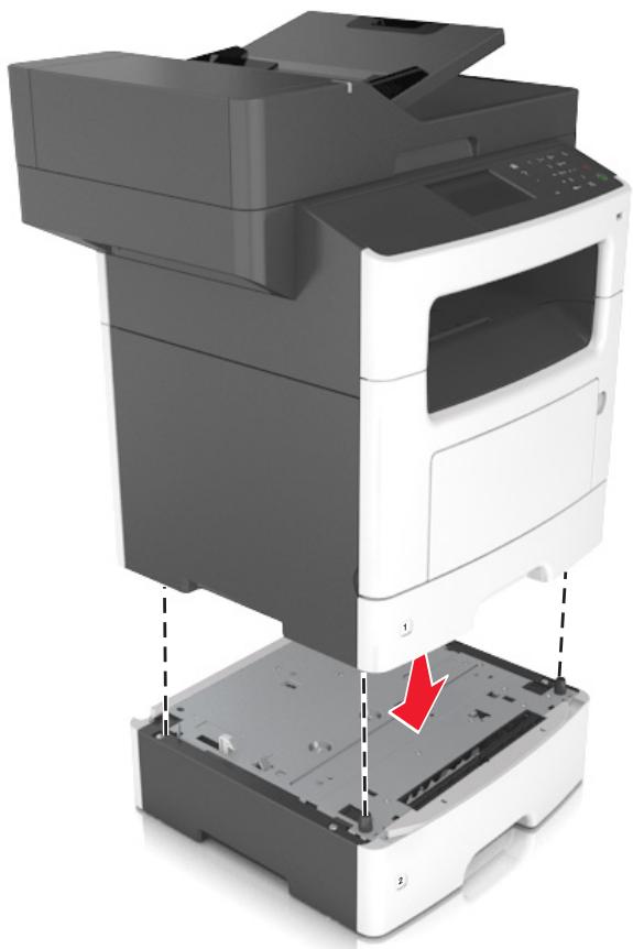 LEXMARK MX517DE - Installation des tiroirs en option - 7