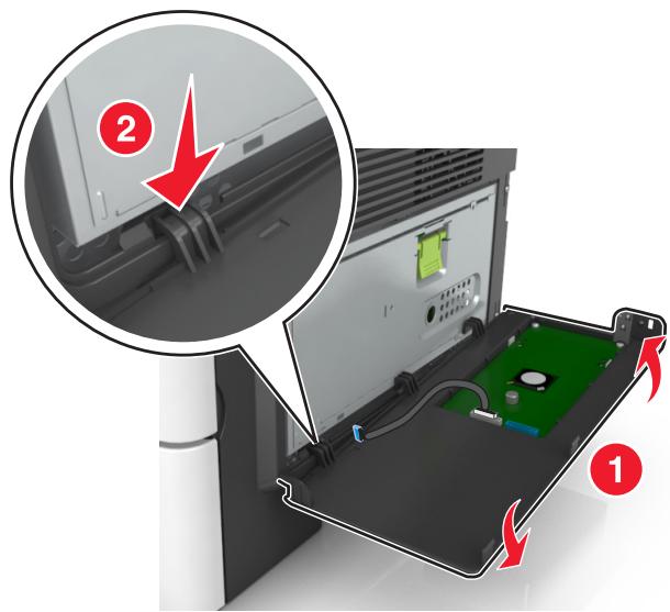 LEXMARK MX517DE - Installation d'un port internal solutions port - 10