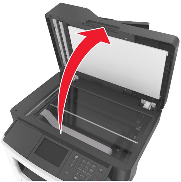 LEXMARK MX517DE - Nettoyage de la vitre du scanner - 1