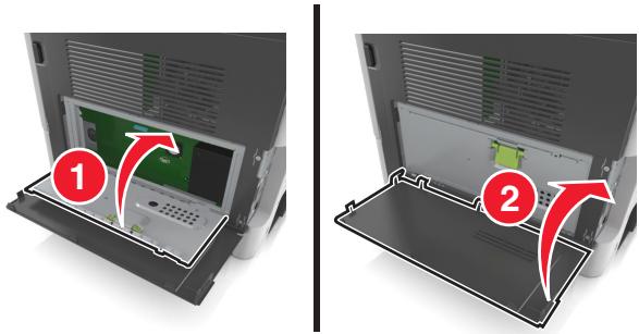 LEXMARK MX517DE - Accès à la carte contrôleur - 5