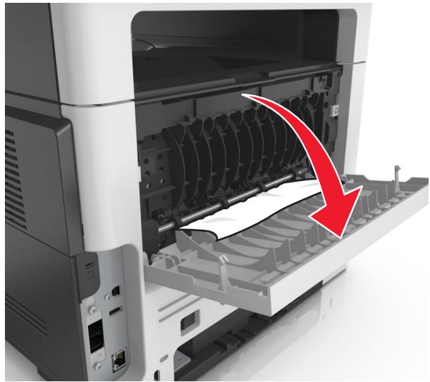 LEXMARK MX517DE - Bourrage papier derrière la porte arrière - 2
