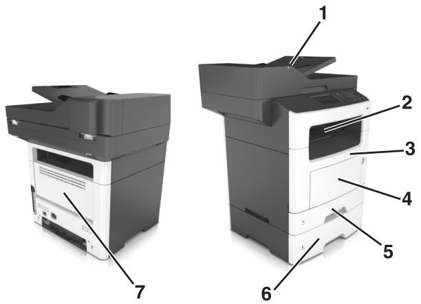 LEXMARK MX517DE - Remarques : - 1