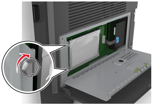 LEXMARK MX517DE - Installation d'un disque dur sur l'imprimante - 5