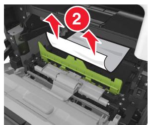 LEXMARK MX517DE - Bourrage papier derrière la porte avant - 7