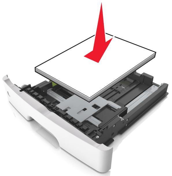 LEXMARK MX517DE - Chargez le papier correctement - 2