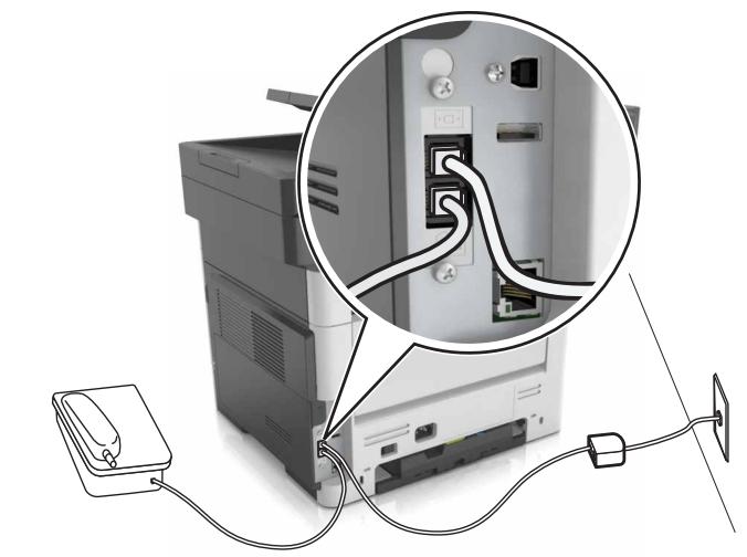 LEXMARK MX517DE - Configuration de la télécopie à l'aide d'une ligne DSL - 4