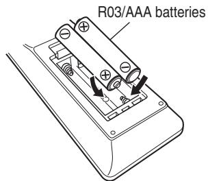 MARANTZ NA8005 - Inserting the batteries - 2
