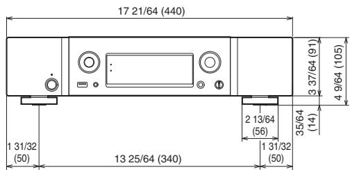 MARANTZ NA8005 - Dimensions (Unit: in. (mm)) - 3