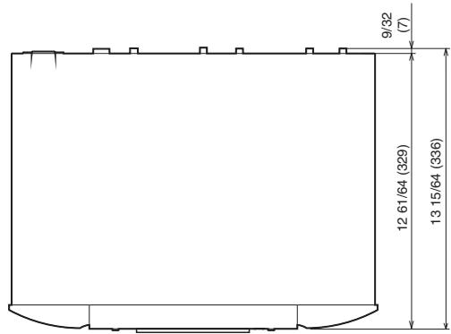 MARANTZ NA8005 - Dimensions (Unit: in. (mm)) - 1