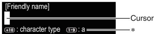 MARANTZ NA8005 - Display of an input screen - 1