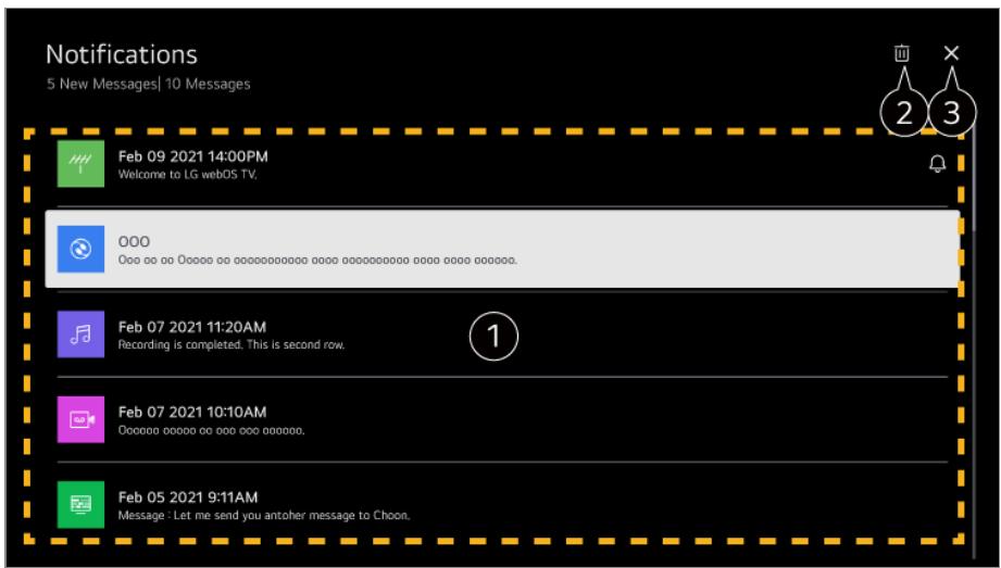 LG 65NANO926  -  75NANO926 - Utilisation de notifications - 1