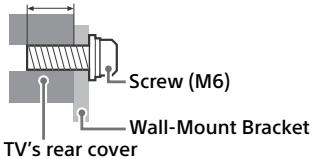 SONY KD-32W800 - Wall-Mount Bracket Installation Information - 1