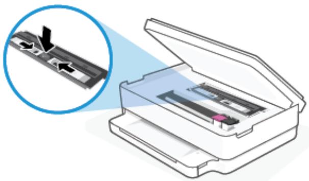 HP ENVY 6020E - Élimination d'un bourrage papier à partir de la porte d'accès des cartouches - 8
