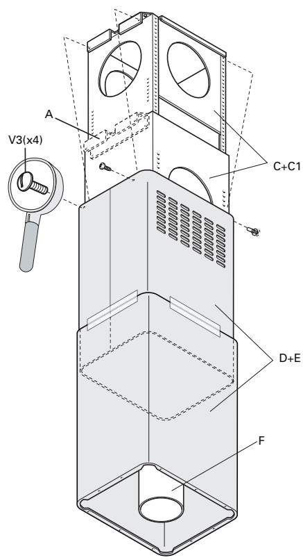 FALMEC KRISTAL 800 - MIRABILIA ISOLA/ISLAND 85   ISOLA/ISLAND 67 CENTRAL CHIMNEY - 2