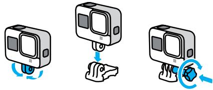 GOPRO HERO8 - UTILISATION DES TIGES DE FIXATION - 1