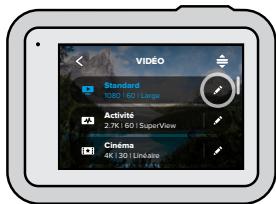 GOPRO HERO8 - PERSONNALISATION DE VOS RACCOURCIS À L'ÉCRAN - 1