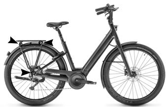 MOUSTACHE DIMANCHE - Bevestigingspunten voor bagagedragers: - 1