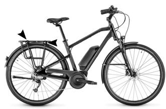 MOUSTACHE DIMANCHE - Points de fixation des porte-bagages : - 3