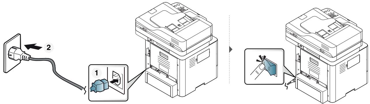SAMSUNG SL-M4080FX - Power and cable connecting problems - 1