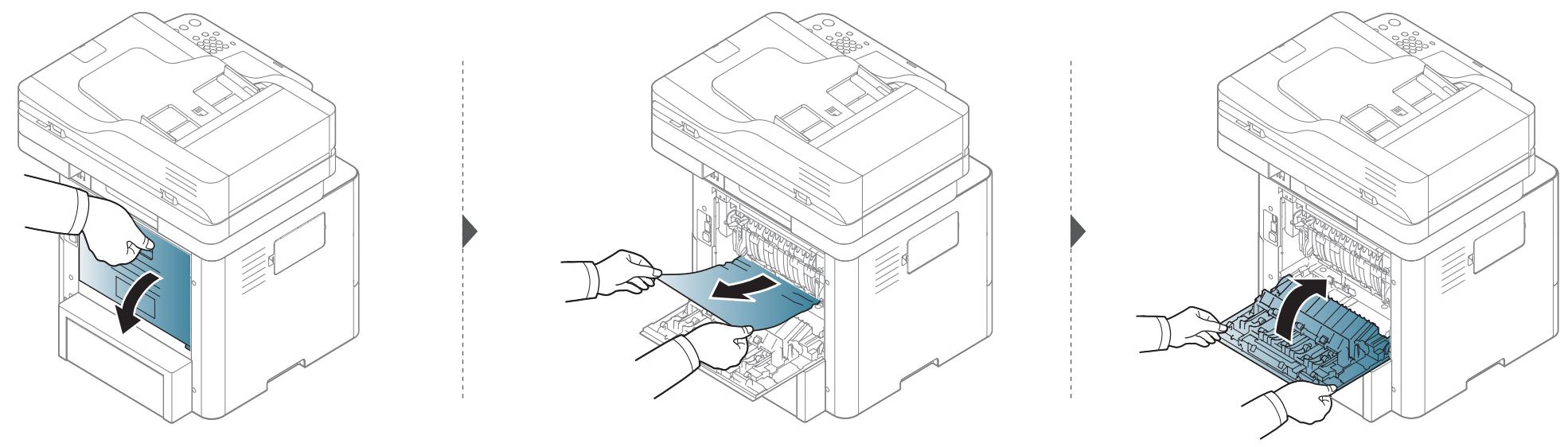 SAMSUNG SL-M4080FX - Clearing paper jams - 1