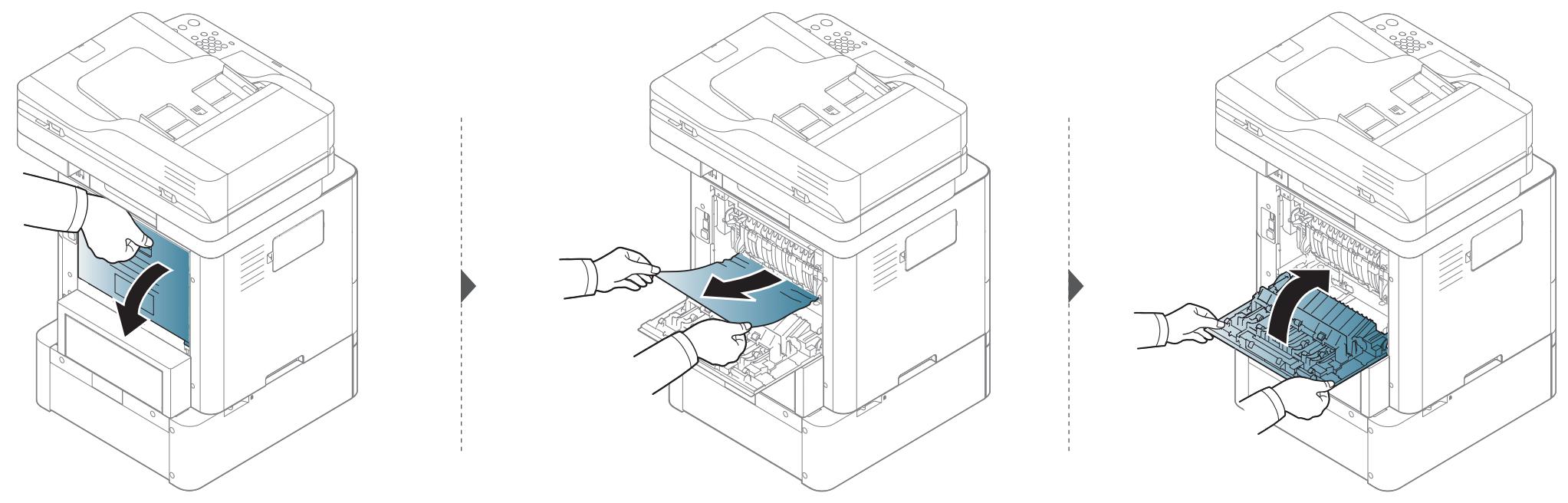 SAMSUNG SL-M4080FX - Clearing paper jams - 1