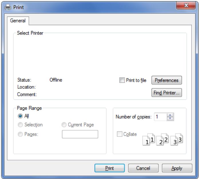 SAMSUNG SL-M4080FX - Select your machine from the Select Printer list. - 1