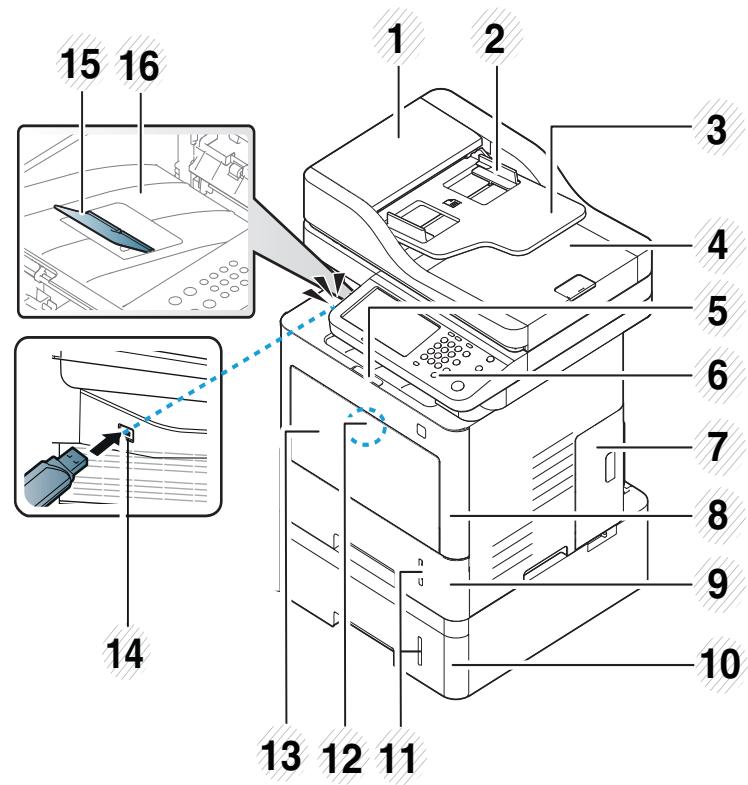 SAMSUNG SL-M4080FX - Front view - 2
