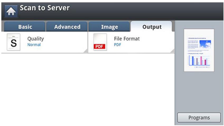 SAMSUNG SL-M4080FX - Output tab - 1