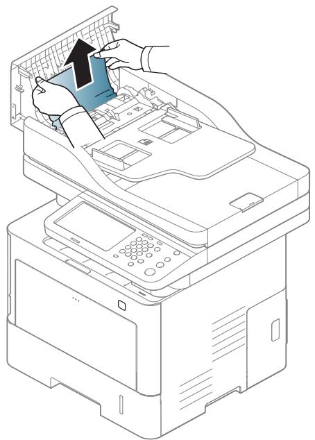 SAMSUNG SL-M4080FX - Original paper jam inside of scanner - 3