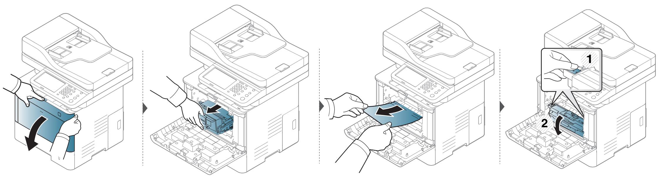 SAMSUNG SL-M4080FX - Clearing paper jams - 1