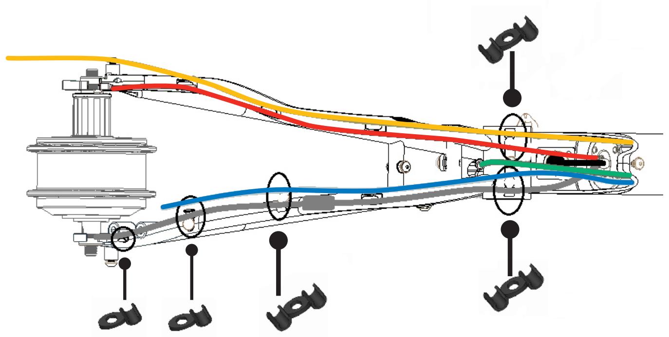 ORBEA GAIN D30 - CABLE ROUTING ON THE BASE - 1